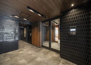 神戸市御影　外観リノベーション　エントランスデザイン